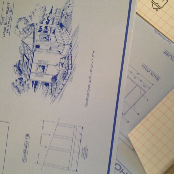 Munchkin Publications Gable-Front Playhouse Blueprints - Picture 3 of 5